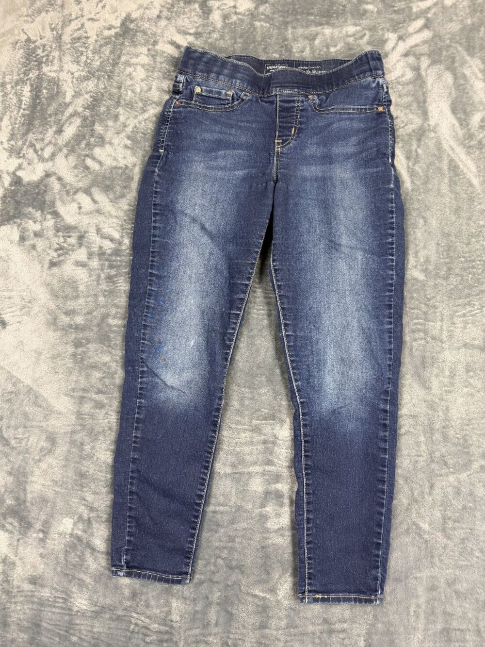 Signature By Levi Strauss Totally Shaping Pull-On Skinny Jeans Women’s 4S Dark W